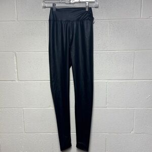 Aerie Offline Dark Blue Faux Leather Leggings